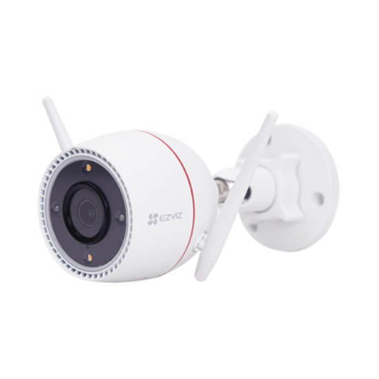 Bala IP 3 Megapíxel / Wi-Fi  / Audio de Dos Vías / Visión Nocturna en Color / Sirena / Estrobo / Detección de movimiento / Notificación Push / Ranura Para Memoria / Uso en Exterior 