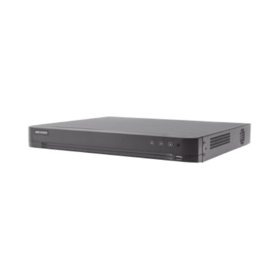 DVR 8 Megapixel / 16 Canales 4K TURBOHD + 16 Canales  IP / 2 Bahías de Disco Duro / 4 Canales de Audio / 16 Entradas de Alarma
