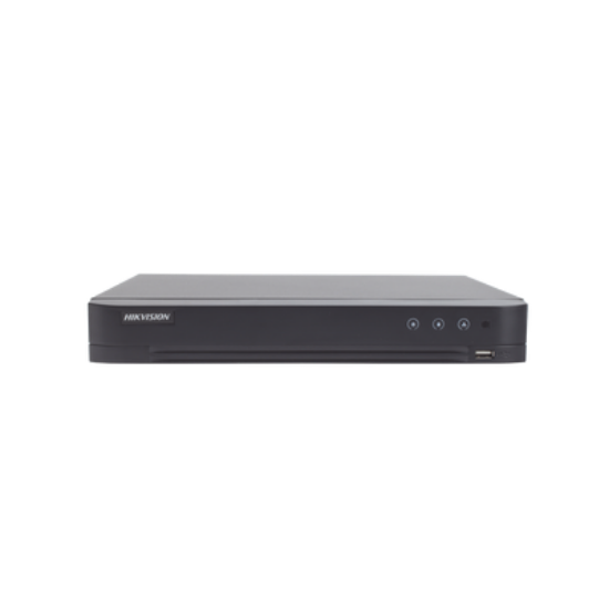 DVR 4 Canales TurboHD + 2 Canales IP / 5 Megapixel Lite - 3K Lite / Acusense (Evista falsas alarmas) / Audio por Coaxitron / 1 Bahía de Disco Duro / Salida de Video en Full HD 